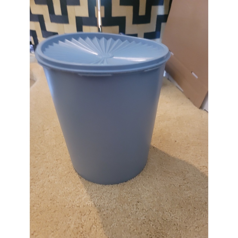 Vintage Tupperware Blue Container Storage Canister with Lid